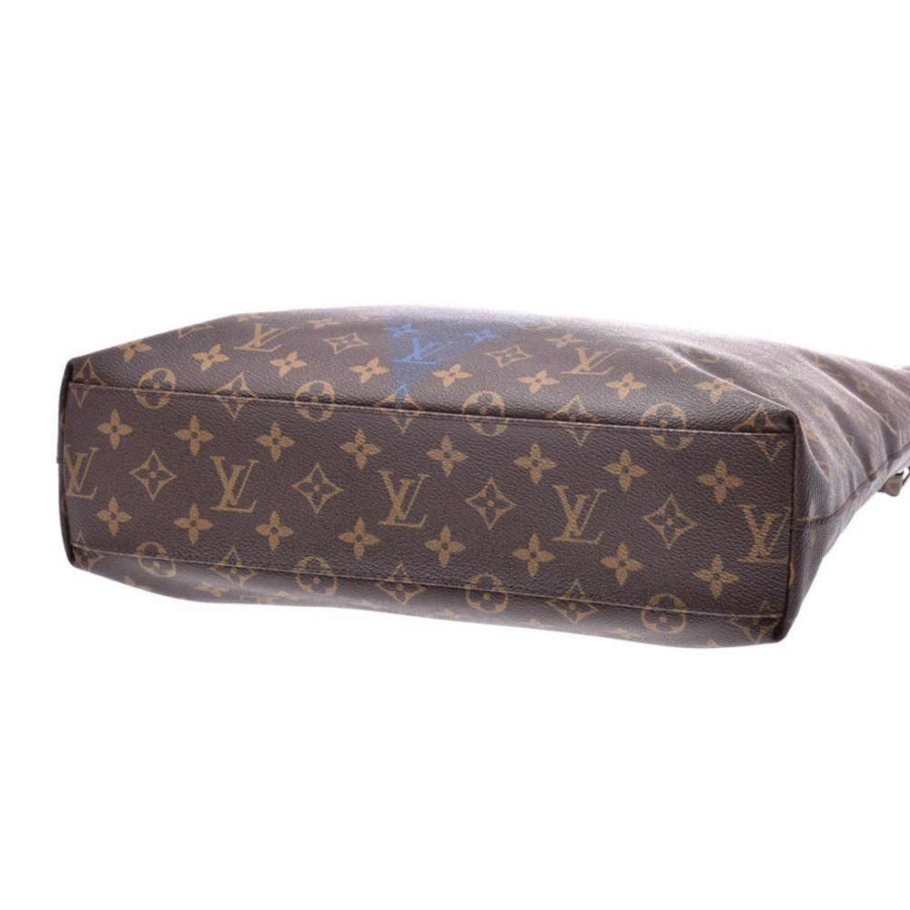 Louis Vuitton Monogram V Line Cabas NS Brown Leather Shoulder Bag Strap - Picture 5 of 11